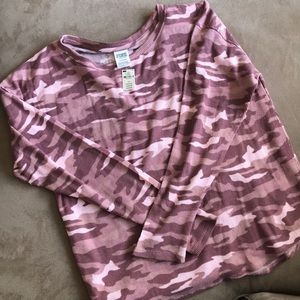 Victoria Secret PINK camo long sleeve thermal